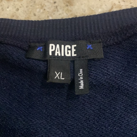 NWOT Paige Brielle Navy Drawstring Waist T-Shirt Dress Size X-Large - Picture 12 of 14